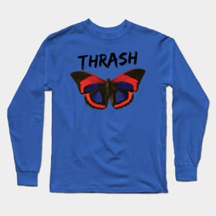 Thrash Butterfly - Vibrant and Edgy Insect Art Long Sleeve T-Shirt